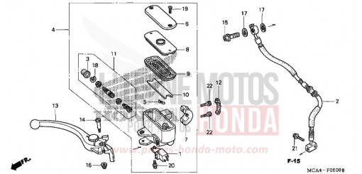 HAUPTBREMSZYLINDER, VORNE ZYLINDER GL18007 de 2007